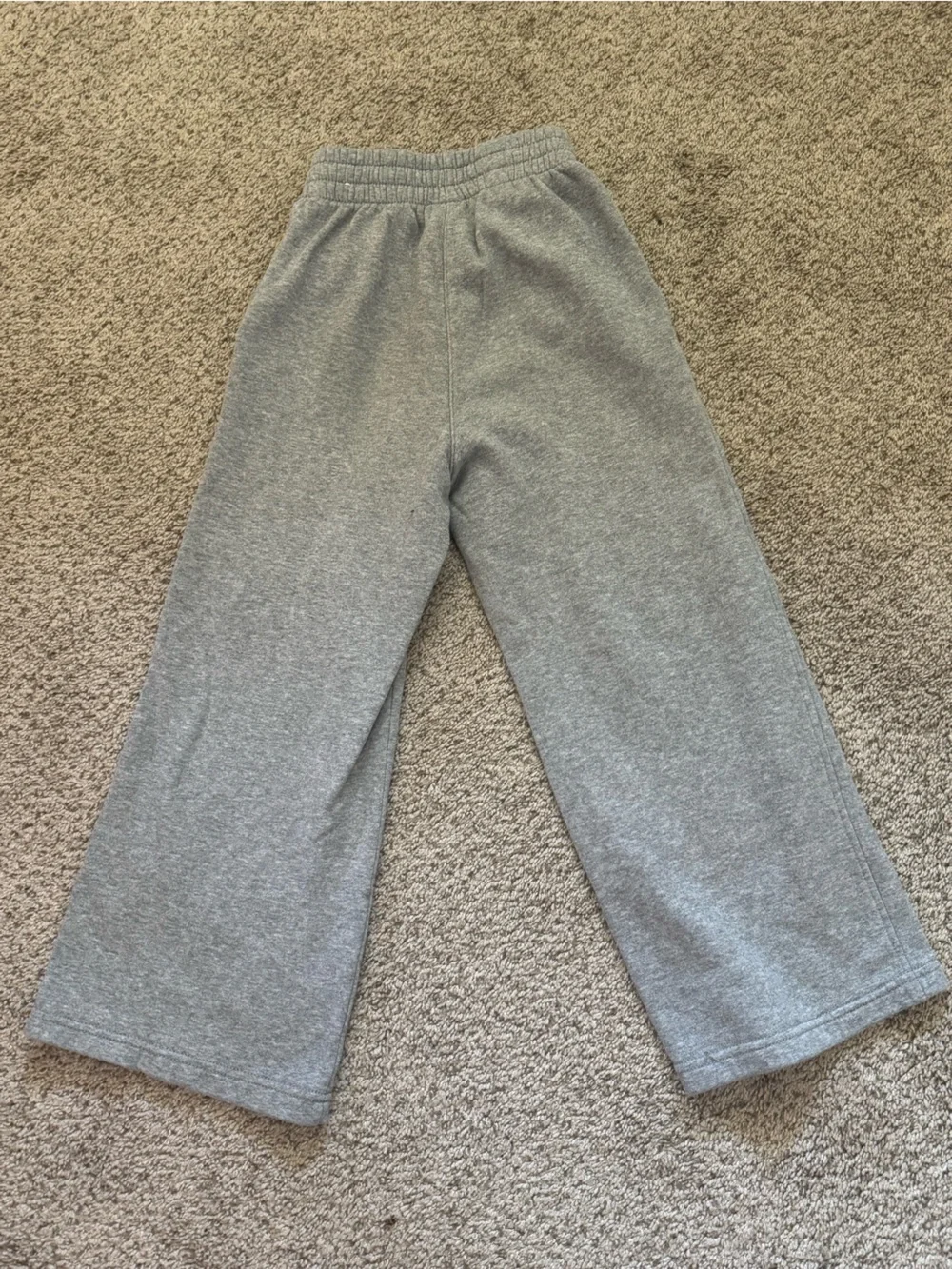 Nike Kids Gray Sweatpants with White Swoosh